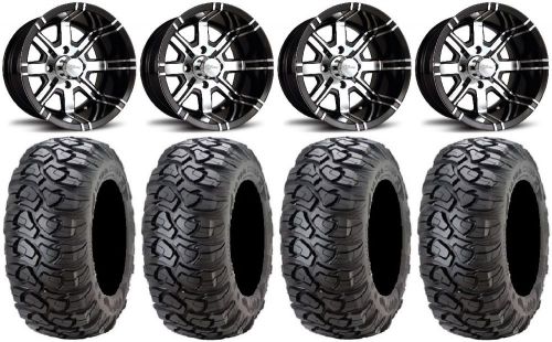 Fairway alloys aggressor golf wheels 12&#034; 23x10-12 ultracross tires yamaha