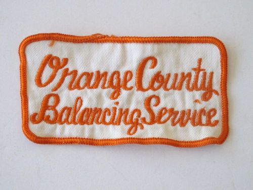 Vintage motorsports orange county balancing service embroidered cloth patch