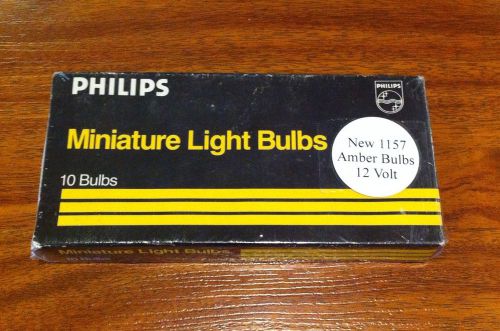 Philips miniature light bulbs 1157 - amber - 12v - new box of 10