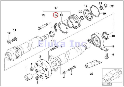 3 x bmw genuine reinforcement plate for axle to differential bolts rear left rig