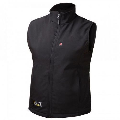 Venture heated clothing women&#039;s soft shell vest black xs