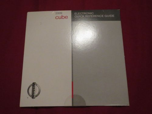 2009 nissan cube electronic quick reference guide owners manual cd-rom