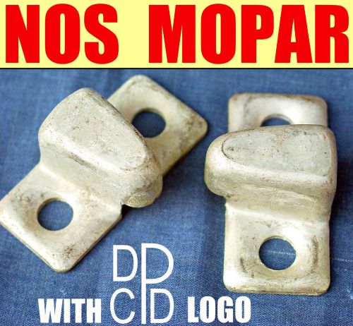 ▲2 vintage nos dpcd door lock dovetail strike plates ▲ 40&#039;s mopar dodge truck wc
