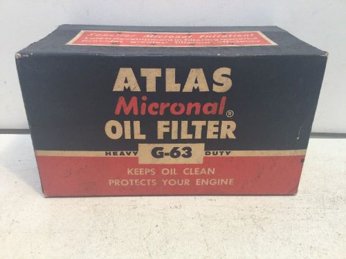 Atlas micronal oil filter g -63new in original box - never opened. 56,57 chevy.
