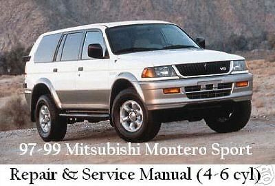 Mitsubishi montero sport 97-99 service &amp; repair manual