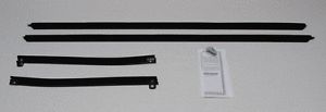 1970-&#039;72 chevy chevelle convertible window outer beltline weatherstrip kit 4 pcs