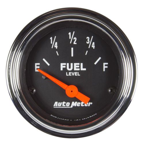 Autometer 2519 traditional chrome electric fuel level gauge