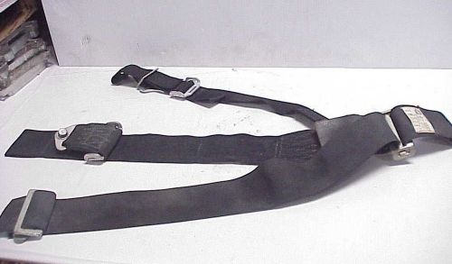 Simpson black seat lap belts &amp; crotch harness strap demo derby mudbog ratrod j1