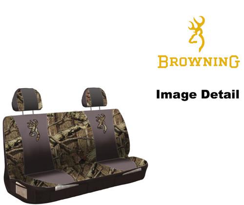 Rear car truck suv bench seat cover - browning buckmark camo camouflage