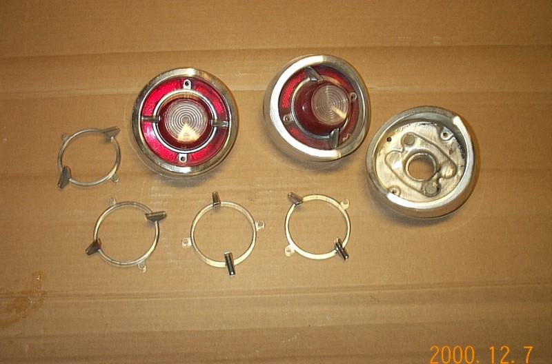 Box of 62 chevy tail light parts & lens belair biscayne impala