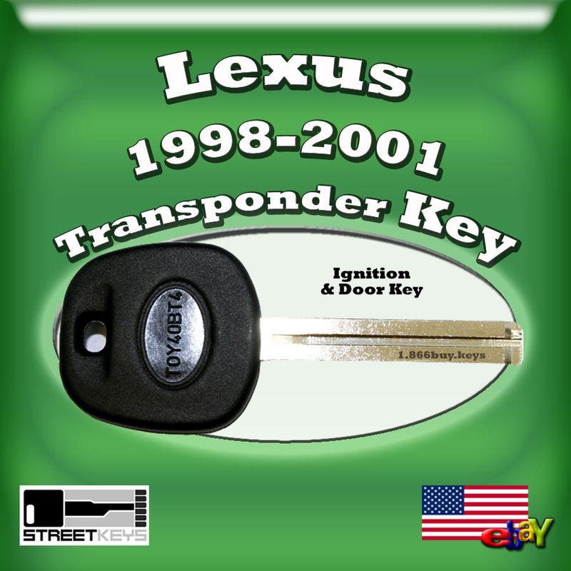 Lexus transponder ignition door key blank 1998 1999 2000 2001