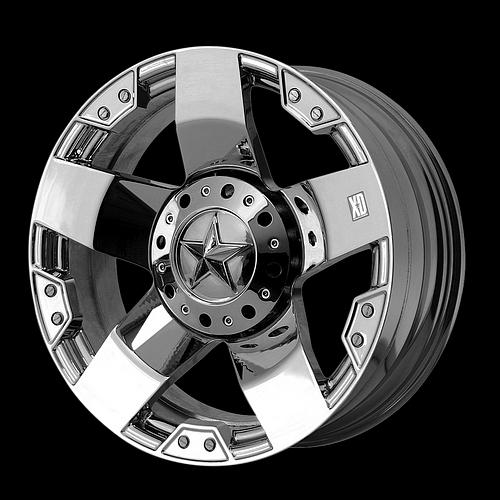 20" xd rockstar chrome rims with 33x12.50x20 nitto mud grappler mt tires  wheels