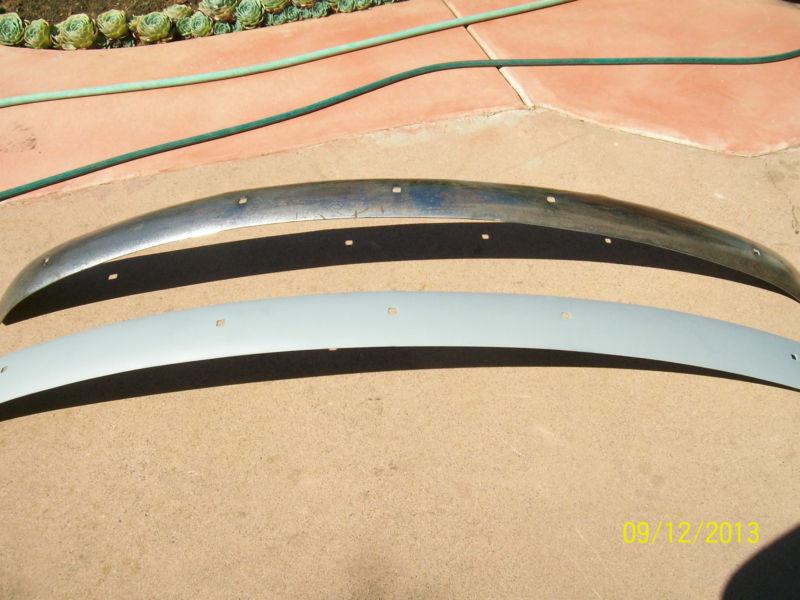 1941 chevy 1/2 ton pickup front & rear  bumper -5 square mounting holes