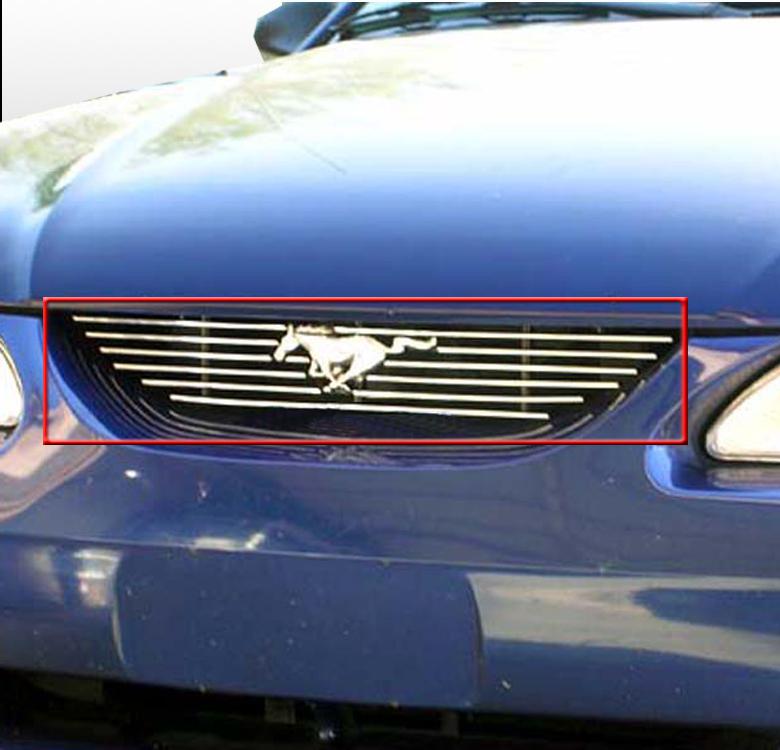 1994-1997 1998 ford mustang front upper billet grille