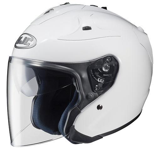 Hjc fg-jet open face half shell street motorcycle helmet white size x-large