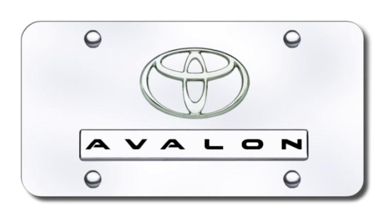 Toyota dual avalon chrome on chrome license plate made in usa genuine