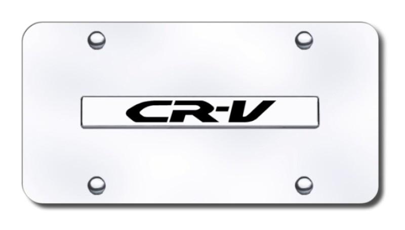 Honda crv name chrome on chrome license plate made in usa genuine