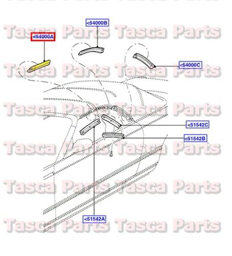 Brand new oem soft top lh drivers side seal 2002-2005 ford thunderbird