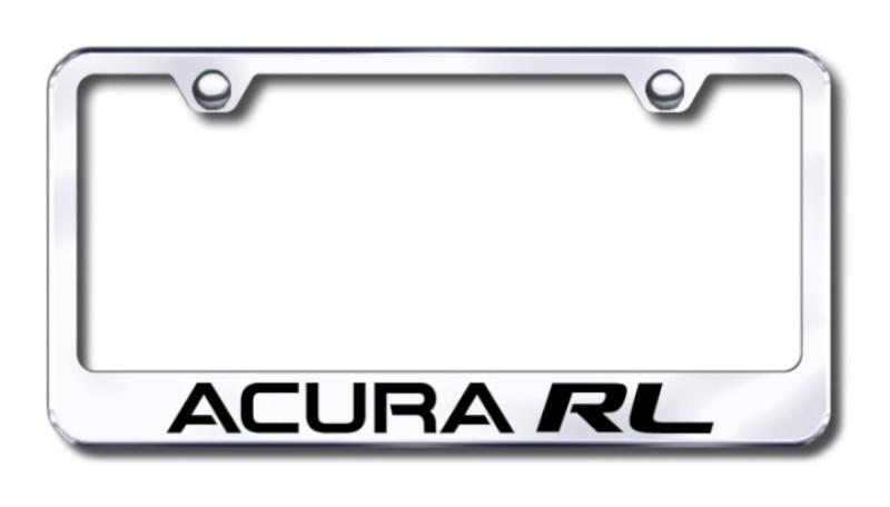 Acura rl engraved chrome license plate frame -metal lf.arl.ec made in usa genui