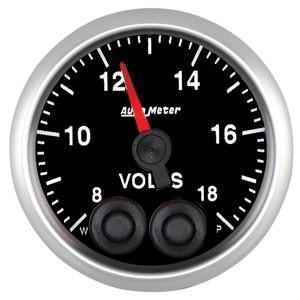 Autometer 2-1/16in. voltmeter; 8-18v elite