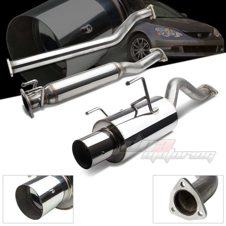 02-06 acura rsx dc5 type-s k20 4" muffler tip catback cat back exhaust system