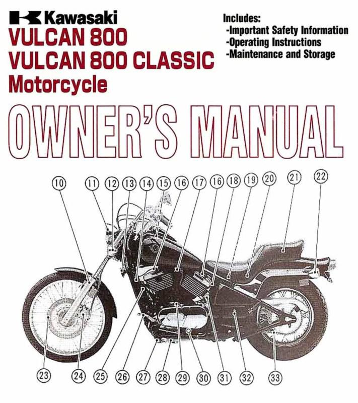 2005 kawasaki vulcan 800 & 800 classic owners manual -vulcan 800 & 800 classic