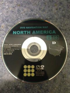 Lexus toyota navigation cd dvd map v.u20d 