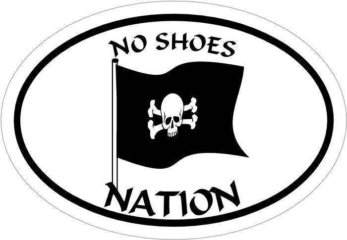 New decal kenny chesney fans pirate flag no shoes euro decal beach sticker oval