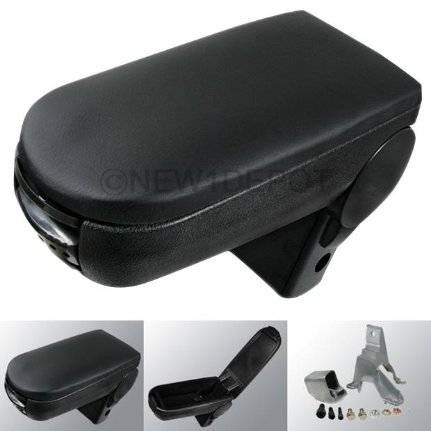 Black leatherette center console armrest box for vw jetta r32 golf mk4 99-04 new