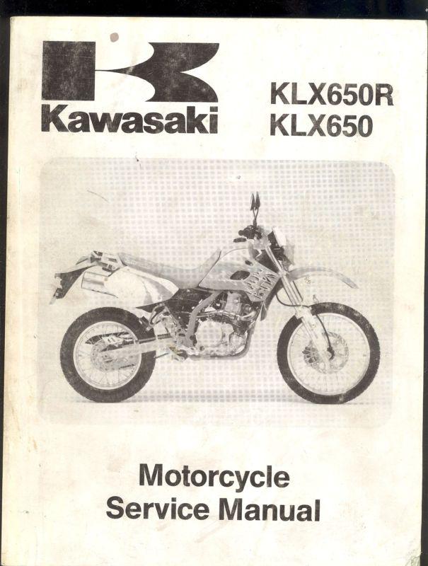 1993 kawasaki klx650r / klx650 motorcycle service manual