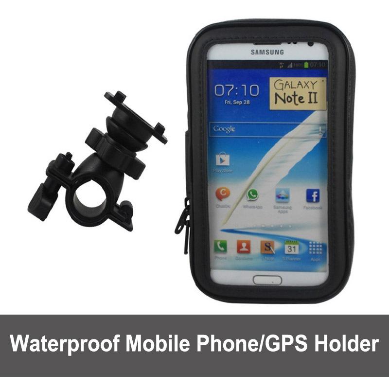 Waterproof mobile phone gps holder for motorcycle
