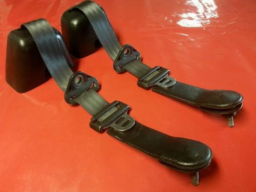 Jeep wrangler yj rear seat belts for family style roll bar oem 1992 - 1995