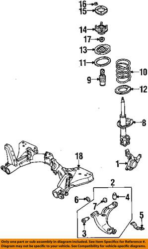 Mazda oem b25d34341a front suspension-seat