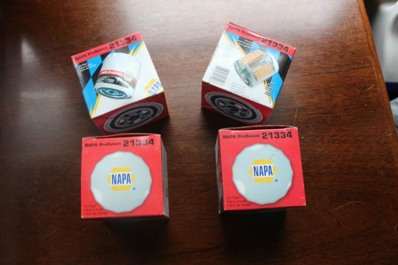 Napa select oil filters 21334 subaru, hyundaie others 1996-1999 new 4 filters