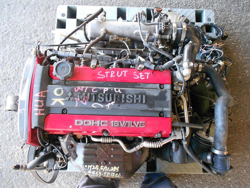 Jdm mitsubishi lancer evo evolution 4g63t turbo 5-speed transmission, ecu wiring