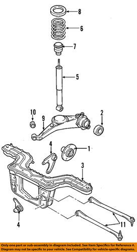 Ford oem 9l8z-5500-b control arm/suspension control arm