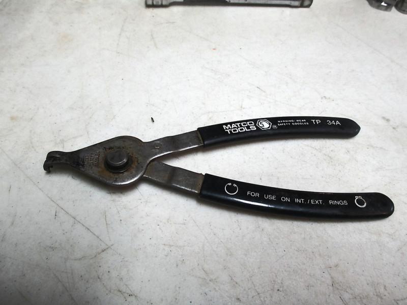 Matco tools snap ring pliers 7-1/2" long #tp34a