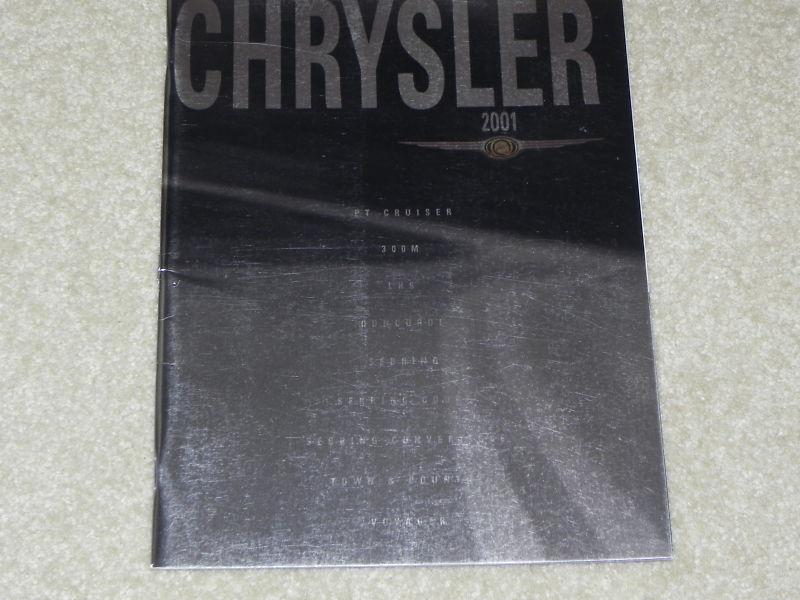 2001 chrysler full line nos dealer sales brochure from my dealership. old stk 