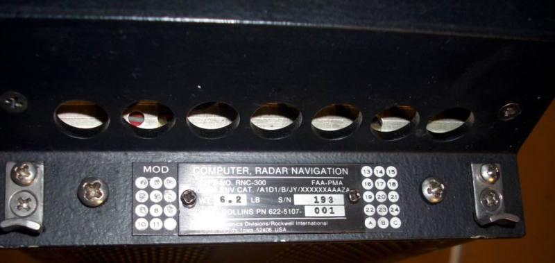 Collins rnc-300 radar nav computer rns-300, 622-5107-001