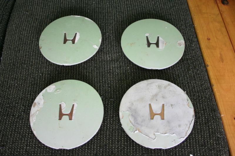 Set of 4 88-91 honda prelude 6.5" center caps hubcaps wheel lug nut covers 89 90