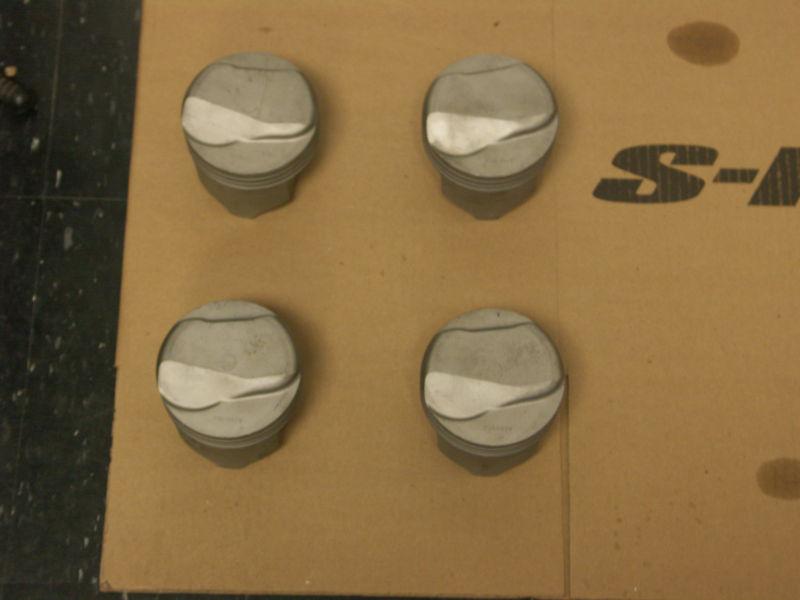 Used (4) gm 3969974 forged pistons bbc 396/402 4.125" bore - .370" dome