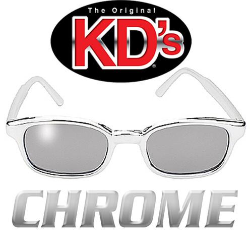 Chrome sons of anarchy original kd's biker glasses sunglasses w/smoke lenses