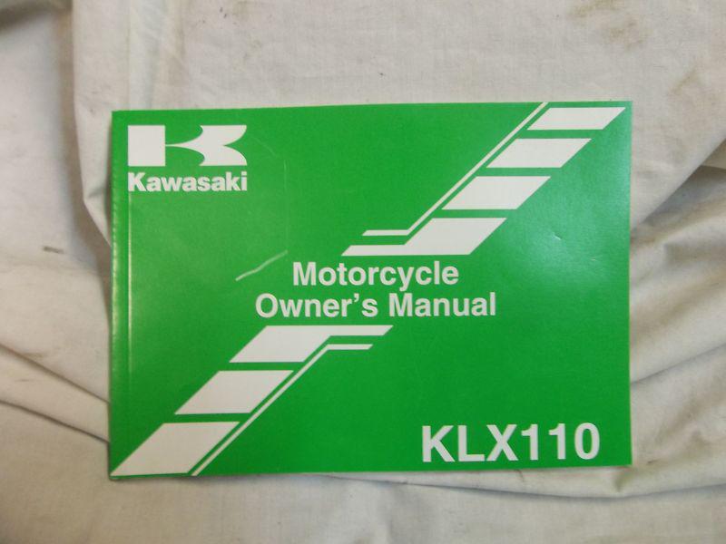 2007 kawasaki klx110a7f klx110 klx 110 used oem owners manual *b061