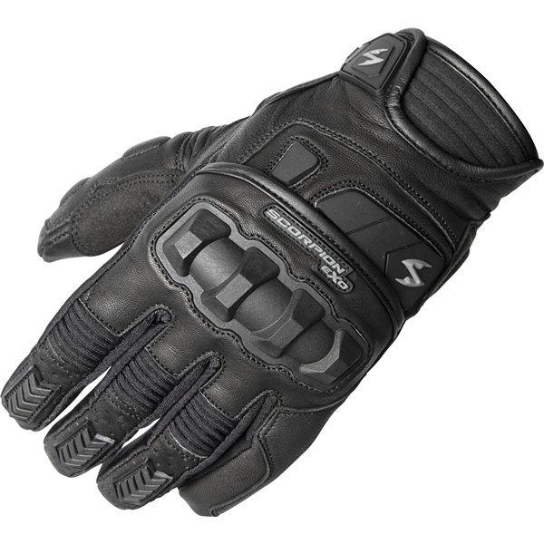 Black xxl scorpion exo klaw ii leather glove