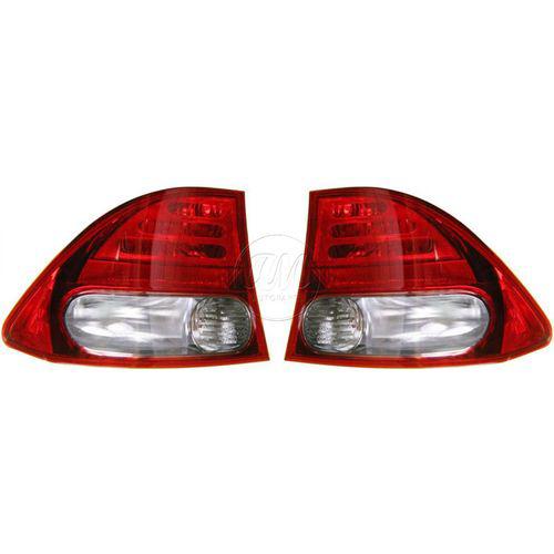 09-11 honda civic sedan rear brake light taillight tail lamp pair set of 2 new