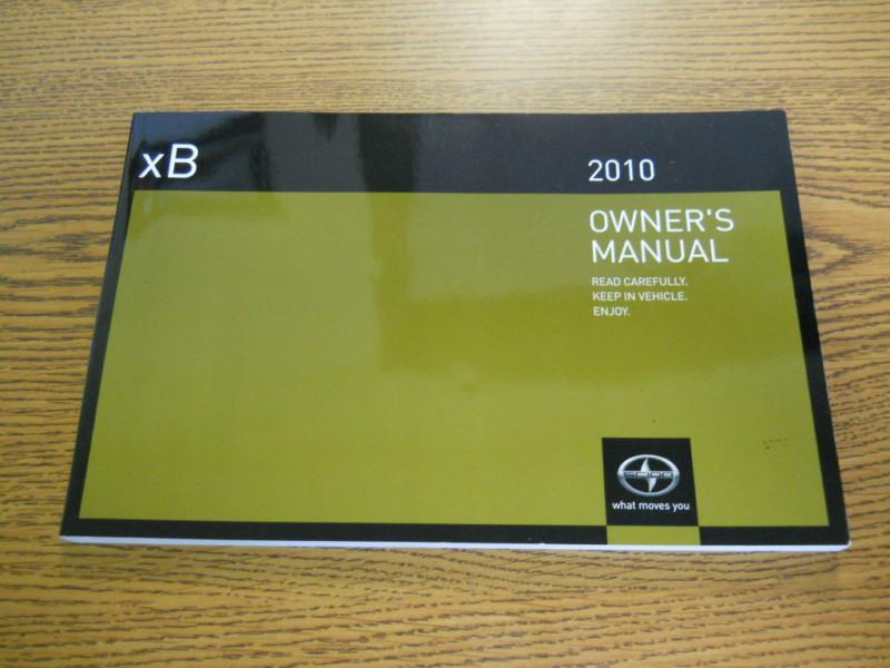 10 2010 scion xb owners manual  **actual photos/see other photos**
