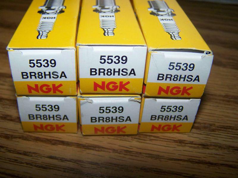 New! ngk br8hsa spark plugs #5539  lot of  qty 6