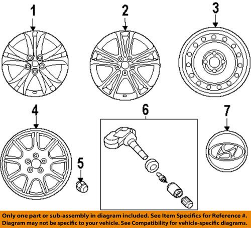 Hyundai oem 529102m130 wheel-wheel, alloy