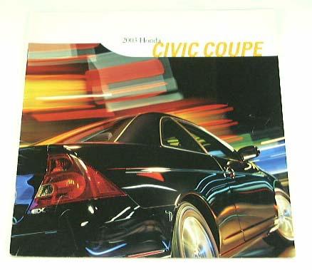 2003 03 honda civic coupe brochure dx hx lx ex