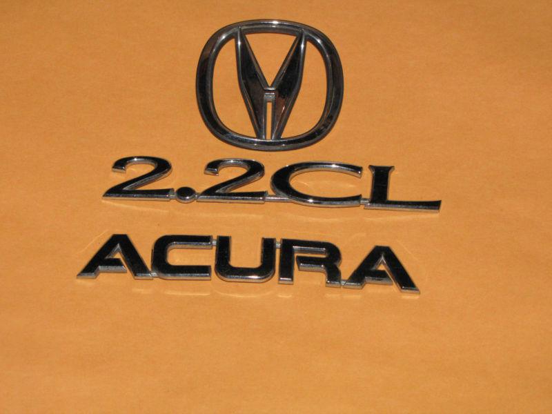 Acura 2.2cl rear emblem logo symbol decal oem